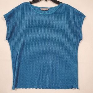 TanJay Sleeveless Top Blue Size M (Tag Missing)